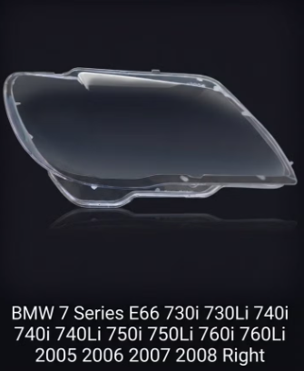 Headlight shell/Headlight lens/Headlamp cover for BMW 7 Series E66 ,Year 2005,2006,2007,2008, Pilot Side/Right & Left Front