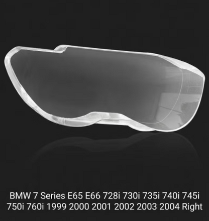 Headlight shell/Headlight lens/Headlamp cover for BMW 7 Series E65 E66 ,Year 1999,2000,2001,2002,2003,2004, Driver Side/Left & Right Front