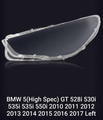 Headlight Glass/Headlight Cover/Headlamp Lens for BMW BMW5(H) Year 2010,2011,2012,2013,2014,2015,2016,2017 Left & Right Side Driver Side