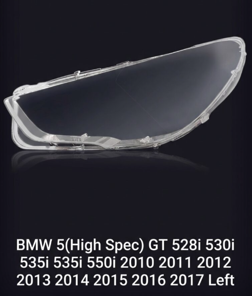 Headlight Glass/Headlight Cover/Headlamp Lens for BMW BMW5(H) Year 2010,2011,2012,2013,2014,2015,2016,2017 Left & Right Side Driver Side