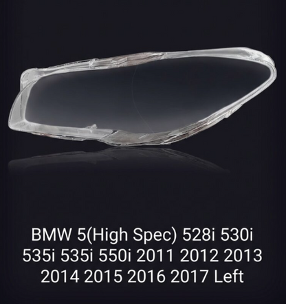 Headlight Glass/Headlight Cover/Headlamp Lens for BMW BMW5(H) Year 2011,2012,2013,2014,2015,2016,2017 Left & Right Side Driver Side