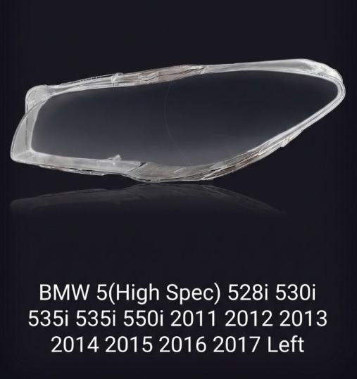 Headlight Glass/Headlight Cover/Headlamp Lens for BMW BMW5(H) Year 2011,2012,2013,2014,2015,2016,2017 Left & Right Side Driver Side