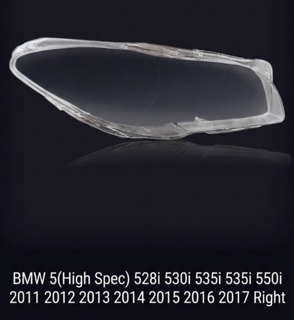 Headlight Glass/Headlight Cover/Headlamp Lens for BMW BMW5(H) Year 2011,2012,2013,2014,2015,2016,2017 Left & Right Side Driver Side