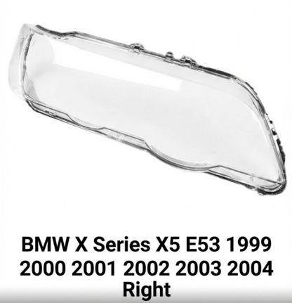 Headlight shell/Headlight lens/Headlamp cover for BMW X Series X5 E53 ,Year 1999,2000,2001,2002,2003,2004,2005, Pilot Side/Right & Left Front