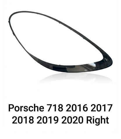 Headlight shell/Headlight lens/Headlamp cover for Porsche Boxster Cayman 718 Boxster Cayman 718 ,Year 2015,2016,2017,2018,2019,2020, Pilot Side/Right & Left Front