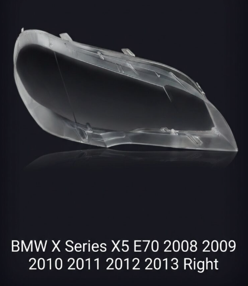 Headlight shell/Headlight lens/Headlamp cover for BMW X Series X5 E70 ,Year 2008,2009,2010,2011,2012,2013, Pilot Side/Right & Left Front