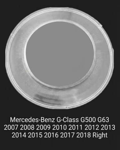 Headlight shell/Headlight lens/Headlamp cover for Mercedes-Benz G-Class G500 G63 ,Year 2007,2008,2009,2010,2011,2012,2013,2014,2015,2016,2017,2018, Driver Side/Left & Right Front