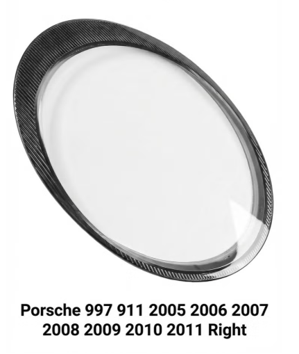 Headlight shell/Headlight lens/Headlamp cover for Porsche 911 911 ,Year 2005,2006,2007,2008,2009,2010,2011, Pilot Side/Right & Left Front