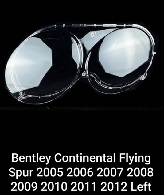 Headlight shell/Headlight lens/Headlamp cover for Bentley Continental Flying Spur Continental Flying Spur ,Year 2005,2006,2007,2008,2009,2010,2011,2012, Driver Side/Left & Right Front