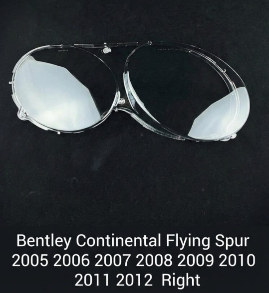 Headlight shell/Headlight lens/Headlamp cover for Bentley Continental Flying Spur Continental Flying Spur ,Year 2005,2006,2007,2008,2009,2010,2011,2012, Driver Side/Left & Right Front