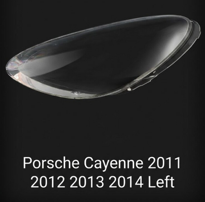 Headlight shell/Headlight lens/Headlamp cover for Porsche Cayenne ,Year 2010,2011,2012,2013,2014, Pilot Side/Right & Left Front