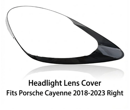 Headlight shell/Headlight lens/Headlamp cover for Porsche Cayenne Cayenne ,Year 2018,2019,2020,2021,2022,2023, Pilot Side/Right & Left Front