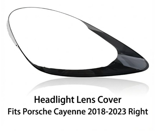 Headlight shell/Headlight lens/Headlamp cover for Porsche Cayenne Cayenne ,Year 2018,2019,2020,2021,2022,2023, Pilot Side/Right & Left Front