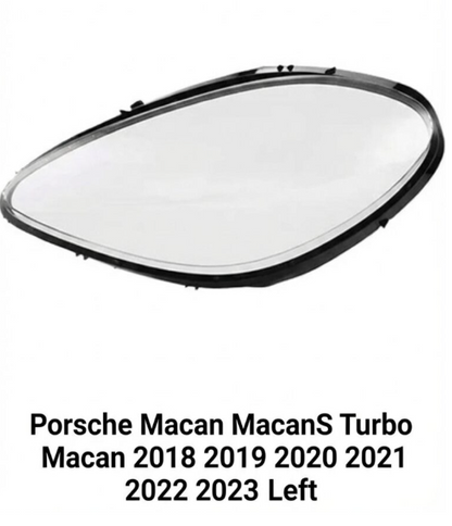 Headlight shell/Headlight lens/Headlamp cover for Porsche Macan MacanS Turbo Macan ,Year 2018,2019,2020,2021,2022,2023, Pilot Side/Right & Left Front