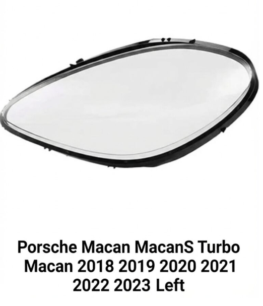 Headlight shell/Headlight lens/Headlamp cover for Porsche Macan MacanS Turbo Macan ,Year 2018,2019,2020,2021,2022,2023, Pilot Side/Right & Left Front