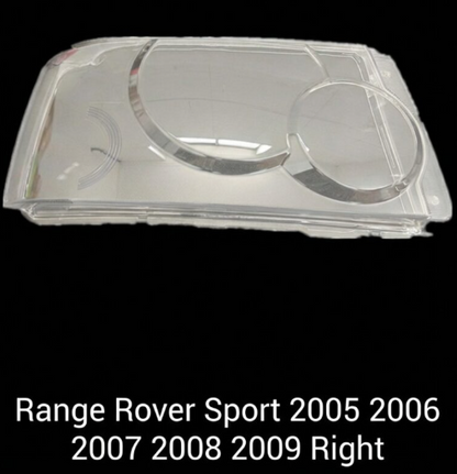 Headlight shell/Headlight lens/Headlamp cover for Land Rover Range Rover Range Rover Sport ,Year 2005,2006,2007,2008,2009, Pilot Side/Right & Left Front