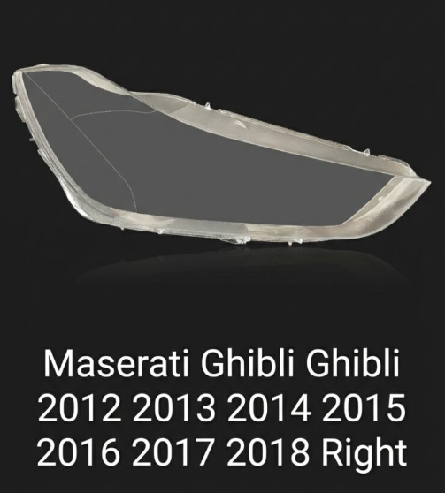 Headlight shell/Headlight lens/Headlamp cover for Maserati Ghibli Ghibli ,Year 2012,2013,2014,2015,2016,2017,2018,2019,2020, Pilot Side/Right & Left Front