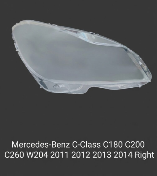 Headlight shell/Headlight lens/Headlamp cover for Mercedes-Benz C-Class C180 C200 C260 W204 ,Year 2011,2012,2013, Pilot Side/Right & Left Front