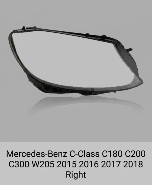 Headlight shell/Headlight lens/Headlamp cover for Mercedes-Benz C-Class C180 C200 C300 W205 ,Year 2015,2016,2017,2018, Pilot Side/Right & Left Front