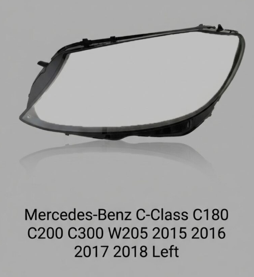 Headlight shell/Headlight lens/Headlamp cover for Mercedes-Benz C-Class C180 C200 C300 W205 ,Year 2015,2016,2017,2018, Pilot Side/Right & Left Front