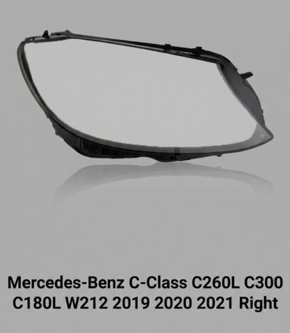 Headlight shell/Headlight lens/Headlamp cover for Mercedes-Benz C-Class C260L C300 C180L W212 ,Year 2019,2020, Pilot Side/Right & Left Front