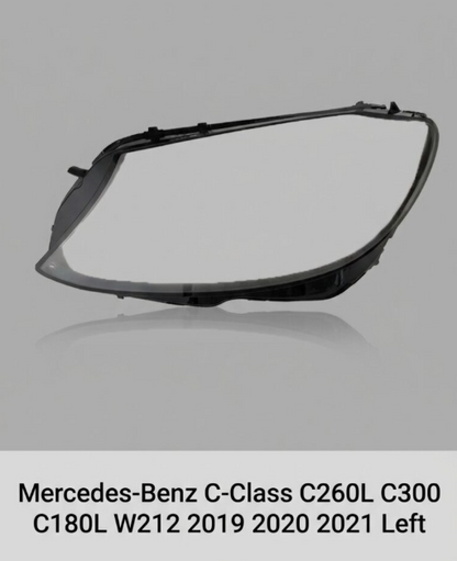 Headlight shell/Headlight lens/Headlamp cover for Mercedes-Benz C-Class C260L C300 C180L W212 ,Year 2019,2020, Pilot Side/Right & Left Front