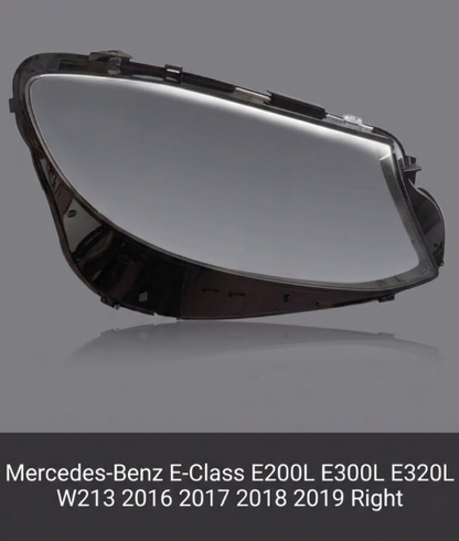 Headlight shell/Headlight lens/Headlamp cover for Mercedes-Benz E-Class E200L E300L E320L W213 ,Year 2016,2017, Pilot Side/Right & Left Front