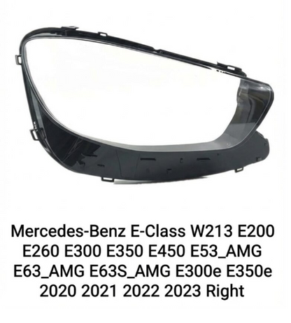 Headlight shell/Headlight lens/Headlamp cover for Mercedes-Benz E-Class W213 ,Year 2021,2022,2023, Pilot Side/Right & Left Front