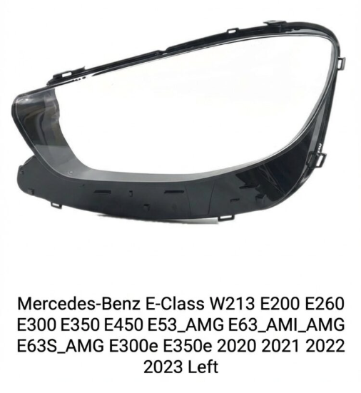 Headlight shell/Headlight lens/Headlamp cover for Mercedes-Benz E-Class W213 ,Year 2021,2022,2023, Pilot Side/Right & Left Front