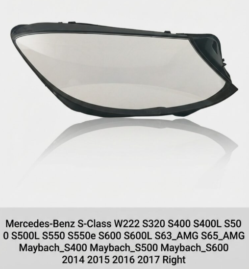 Headlight shell/Headlight lens/Headlamp cover for Mercedes-Benz S-Class W222 ,Year 2014,2015,2016,2017, Driver Side/Left & Right Front