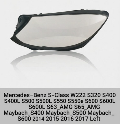 Headlight shell/Headlight lens/Headlamp cover for Mercedes-Benz S-Class W222 ,Year 2014,2015,2016,2017, Driver Side/Left & Right Front