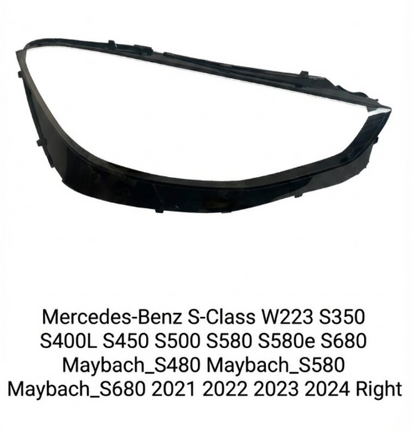 Headlight shell/Headlight lens/Headlamp cover for Mercedes-Benz S-Class W223 ,Year 2021,2022,2023, Pilot Side/Right & Left Front