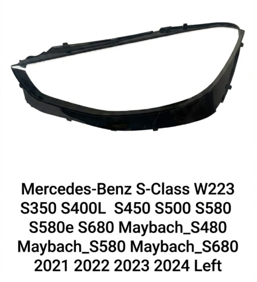 Headlight shell/Headlight lens/Headlamp cover for Mercedes-Benz S-Class W223 ,Year 2021,2022,2023, Pilot Side/Right & Left Front