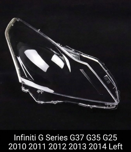 Headlight shell/Headlight lens/Headlamp cover for Infiniti G Series G37 G35 G25 ,Year 2010,2011,2012,2013,2014, Driver Side/Left & Right Front