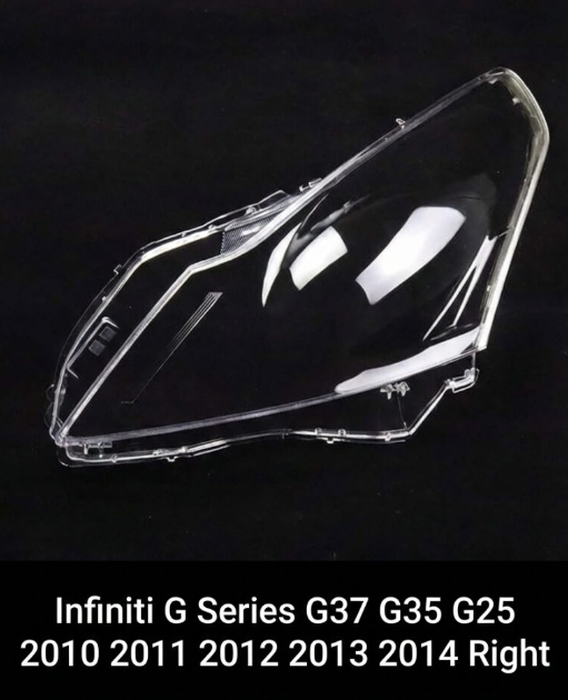 Headlight shell/Headlight lens/Headlamp cover for Infiniti G Series G37 G35 G25 ,Year 2010,2011,2012,2013,2014, Driver Side/Left & Right Front
